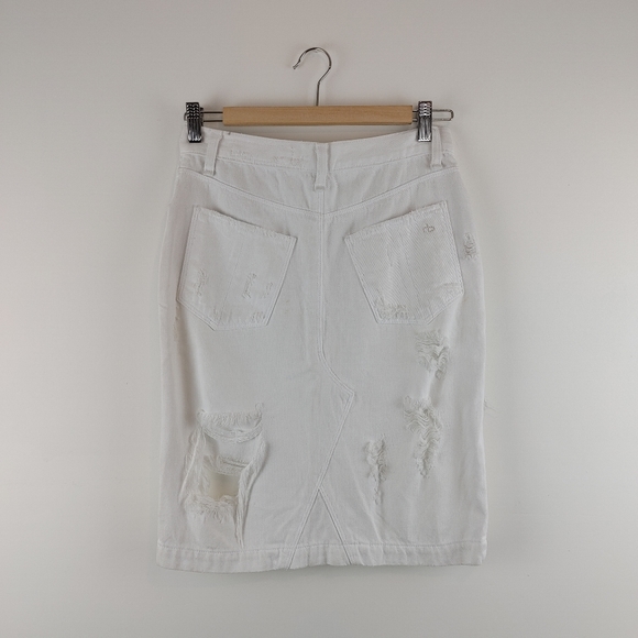 RAG & BONE | White Denim Pencil Skirt - Picture 11 of 13